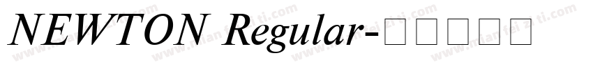 NEWTON Regular字体转换